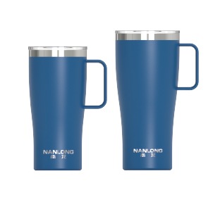 Double‑wall vacuum insulated tumbler, Tritan top lid with handle, large‑capacity camping cup, copper‑plated three‑layer temperature‑locking