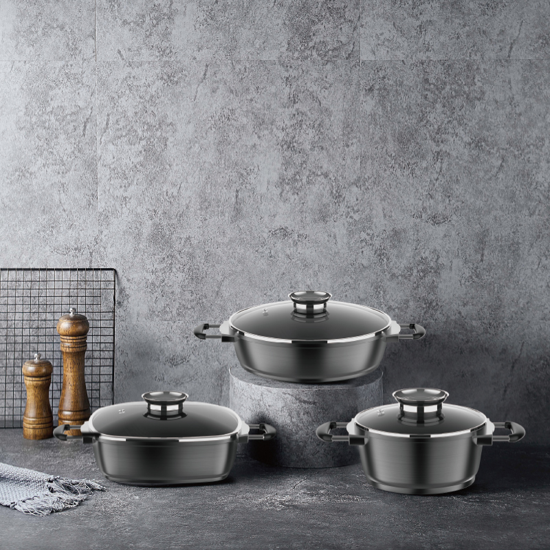 Die‑cast Aluminum Non‑Stick Cookware Set