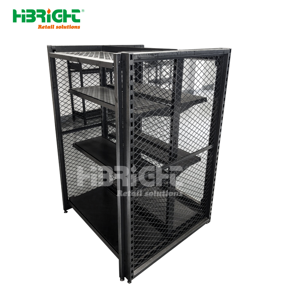 Supermarket Shelf with Glass Door