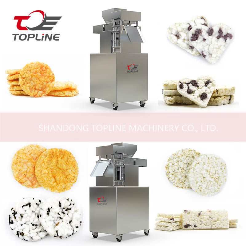Stainless Steel Automatic Puffed Snack Production Rice Cracker Machine