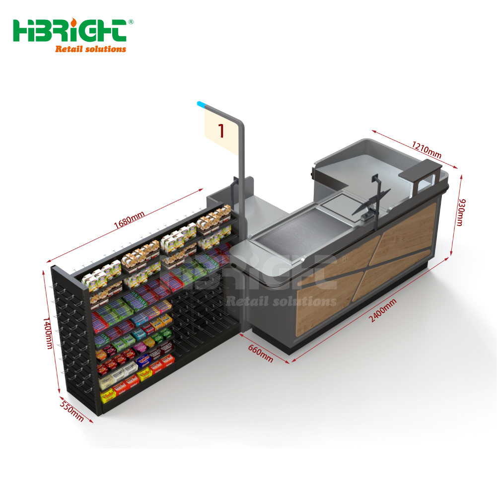 Checkout Counter & Shelf