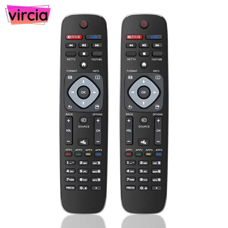 IR TV Remote Control for Philips Smart TV, With Netflix, Youtube Hot‑Keys, Numeric Buttons, No Programming Needed, source factory support Wholesale Export & customization