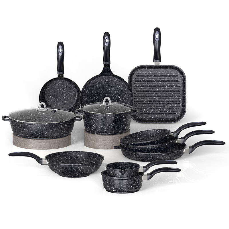 Die‑cast Aluminum Non‑Stick Cookware Set