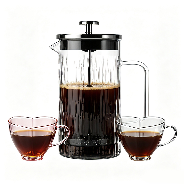 Hammered French Press Coffee Set