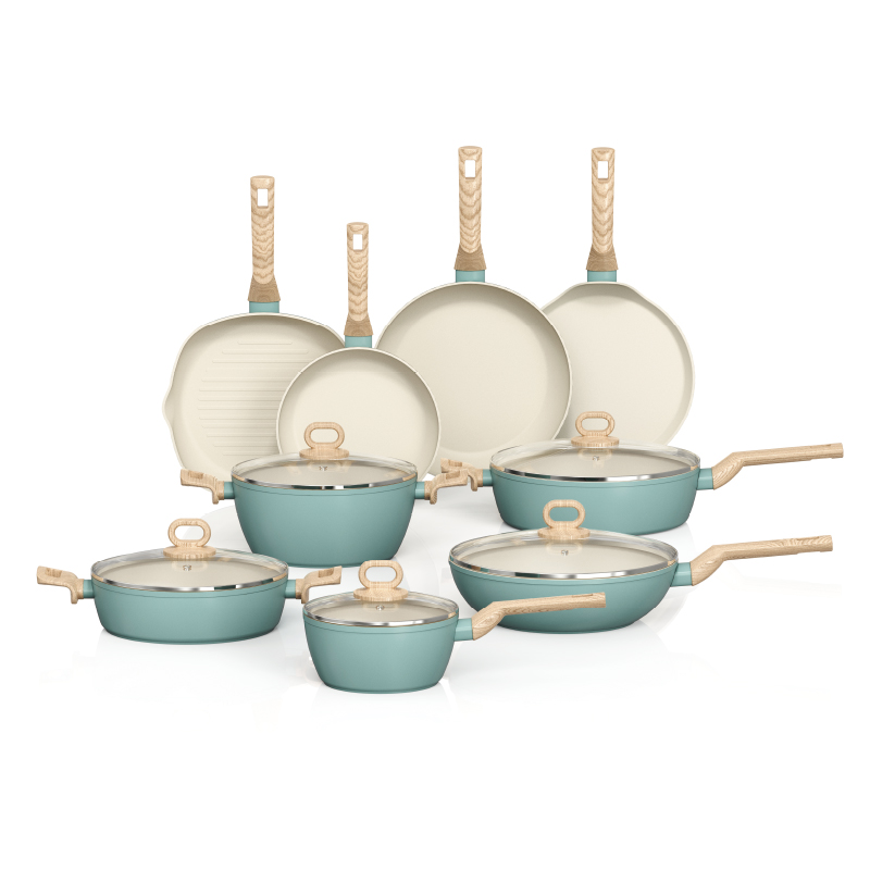 forged aluminium non-stick cooking pot set