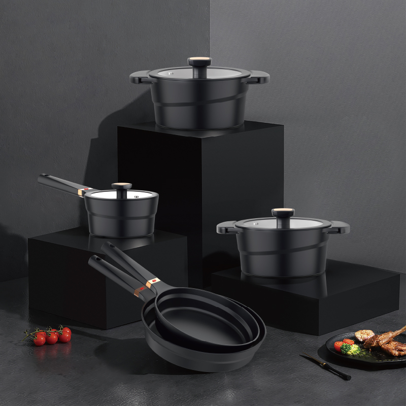 Die‑cast Aluminum Non‑Stick Cookware Set