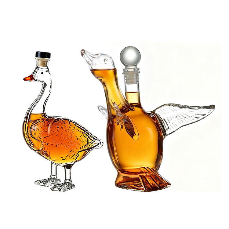 Swan Shaped Art Liquor Bottle