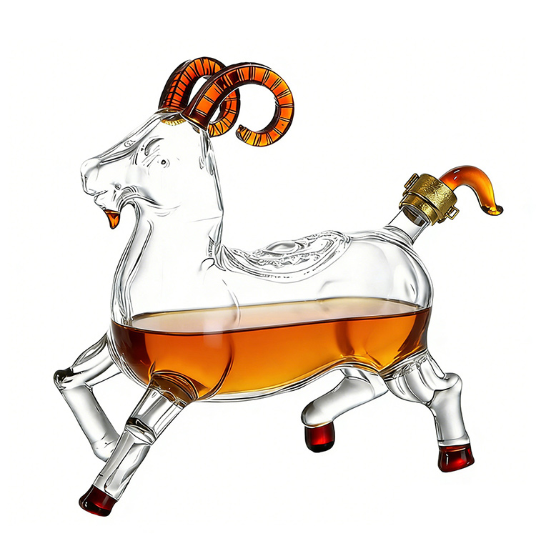 Ram Shaped Art Liquor Bottle