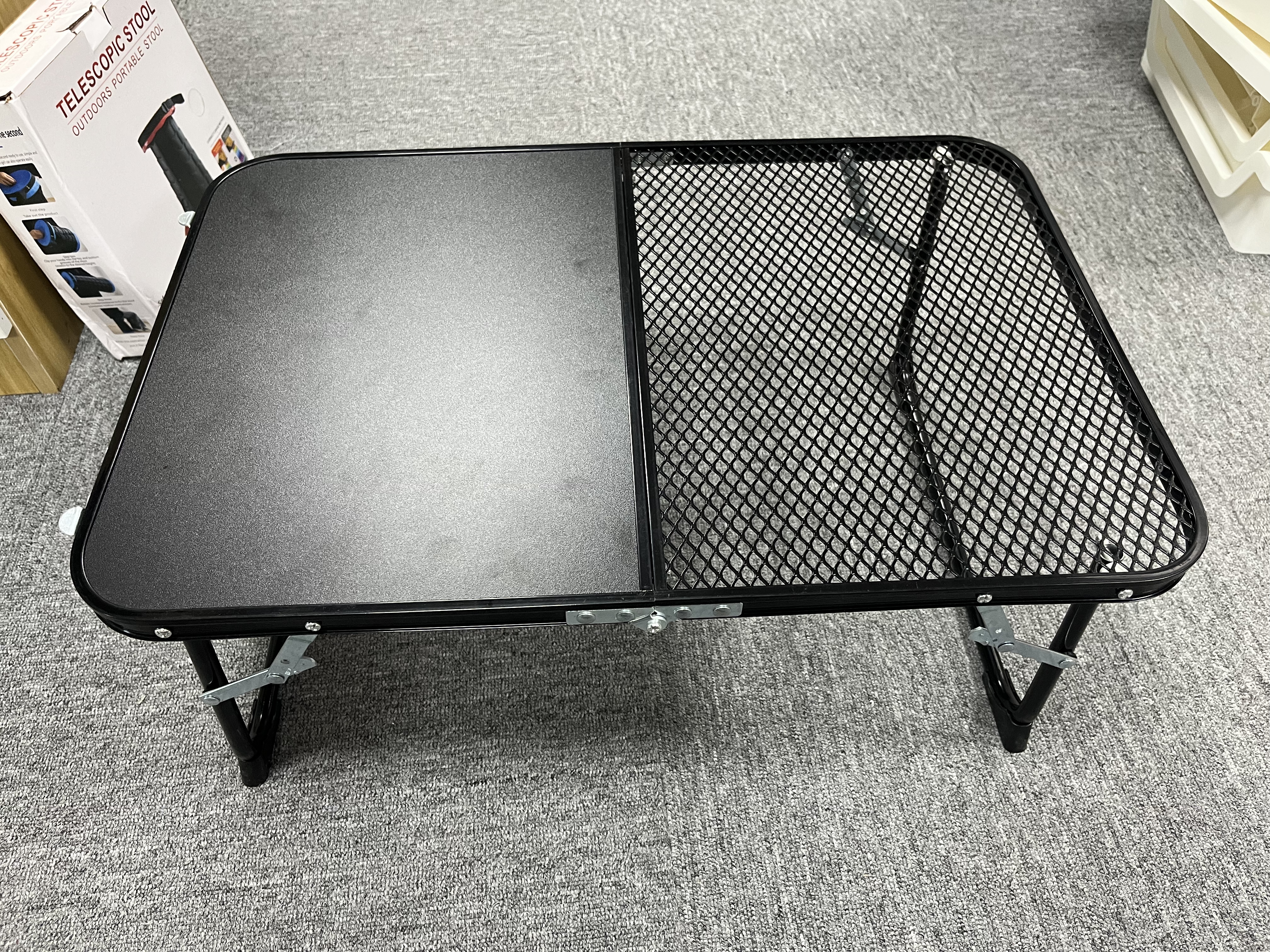 Portable Mesh Panel Folding Camping Table