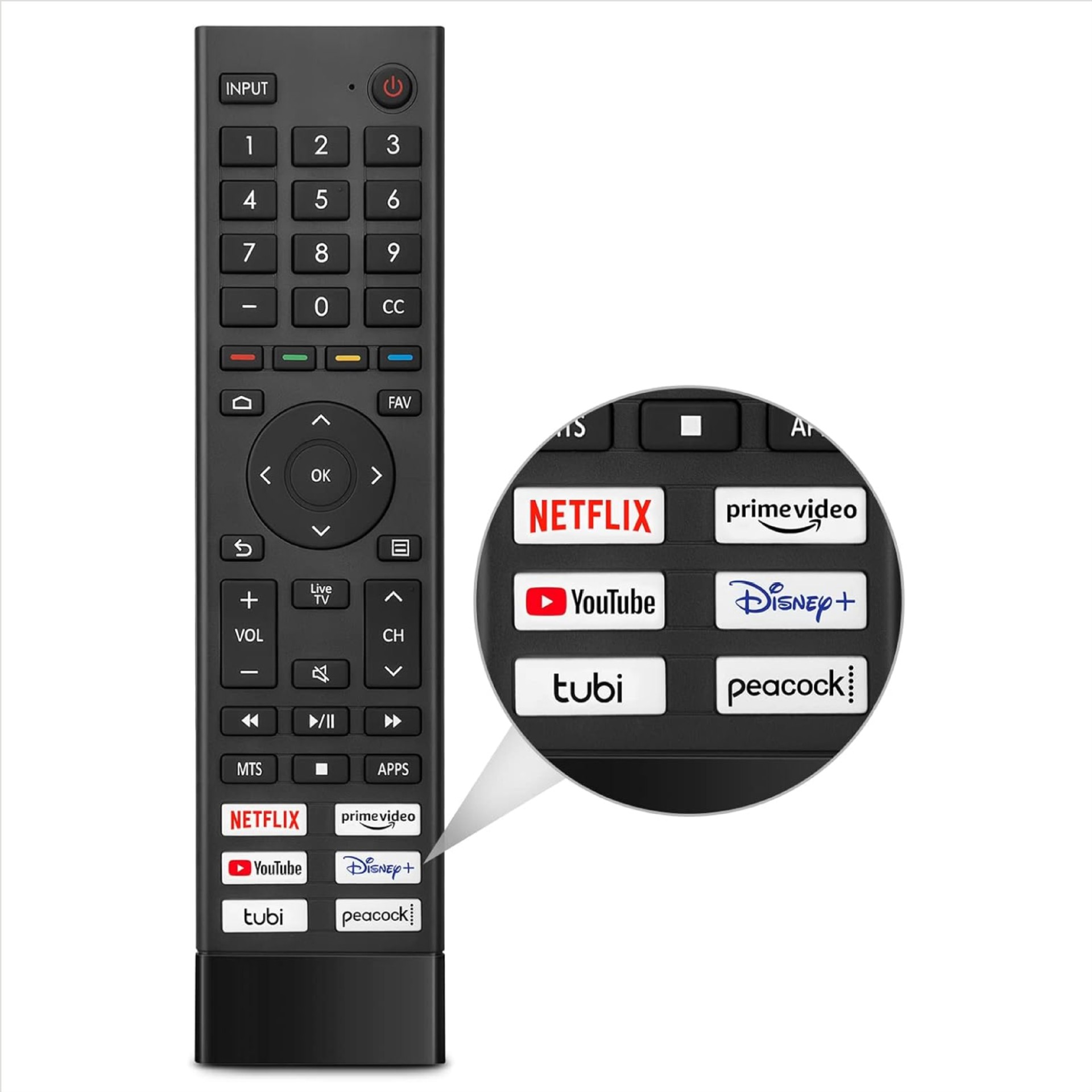 ERF3J80H Hisense TV Remote Control—Compatible with Hisense 4K Android Smart TVs, with Shortcut Keys, Infrared Model, No Setup Required source factory support wholesale &customization