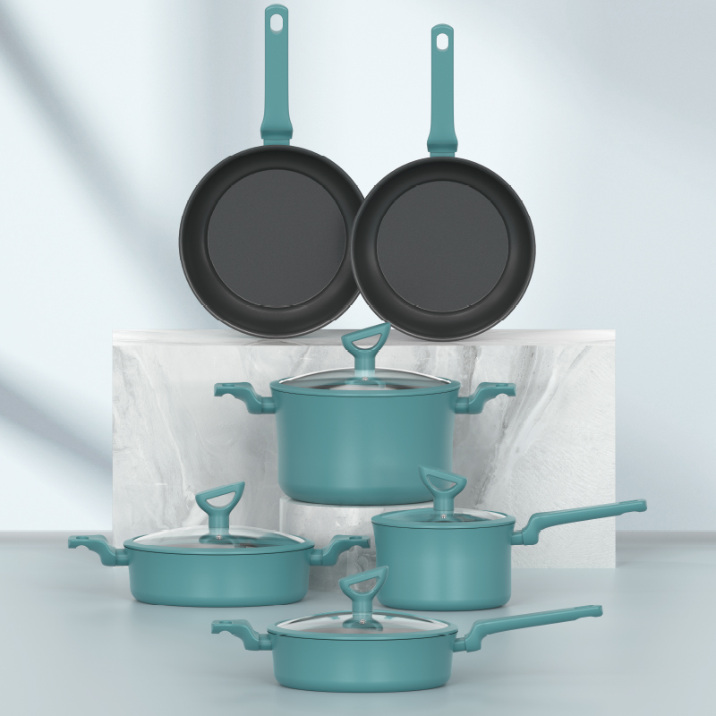 Die‑cast Aluminum Non‑Stick Cookware Set