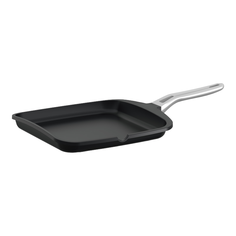 Die cast aluminum grill pan