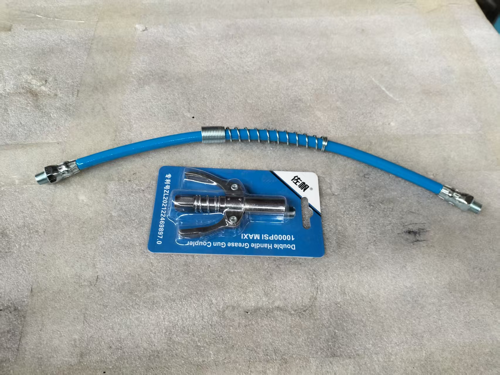 Grease Gun Coupler Fitting Grease Gun Adapter Hose Kit Quick Lock on Release Coupling End Fitting