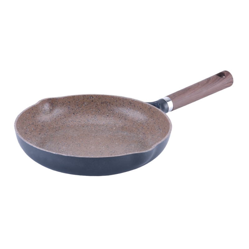 Die-cast aluminum frying pan
