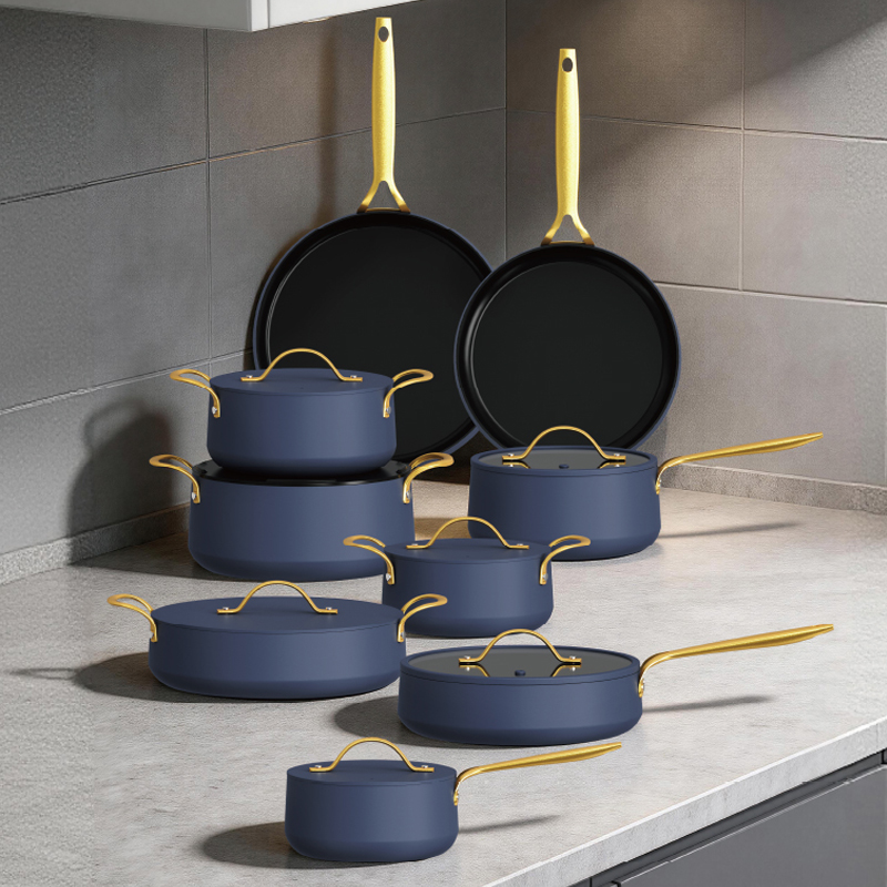 Die‑cast Aluminum Non‑Stick Cookware Set