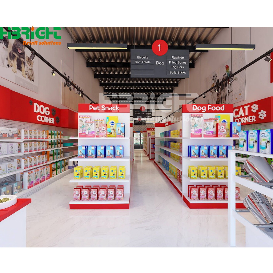 Supermarket design service pet store