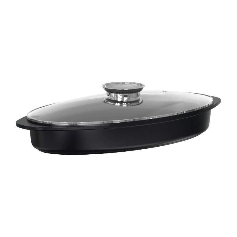 Cast aluminum non-stick pan OVAL ROASTER