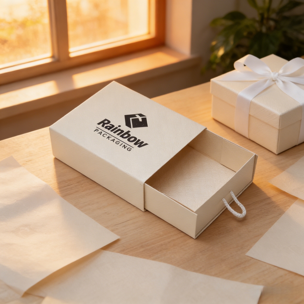 Drawer folding gift boxes