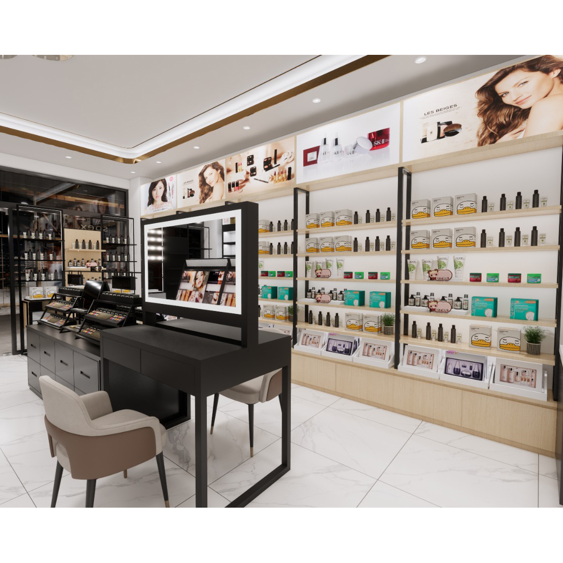 Supermarket design service Beauty supply