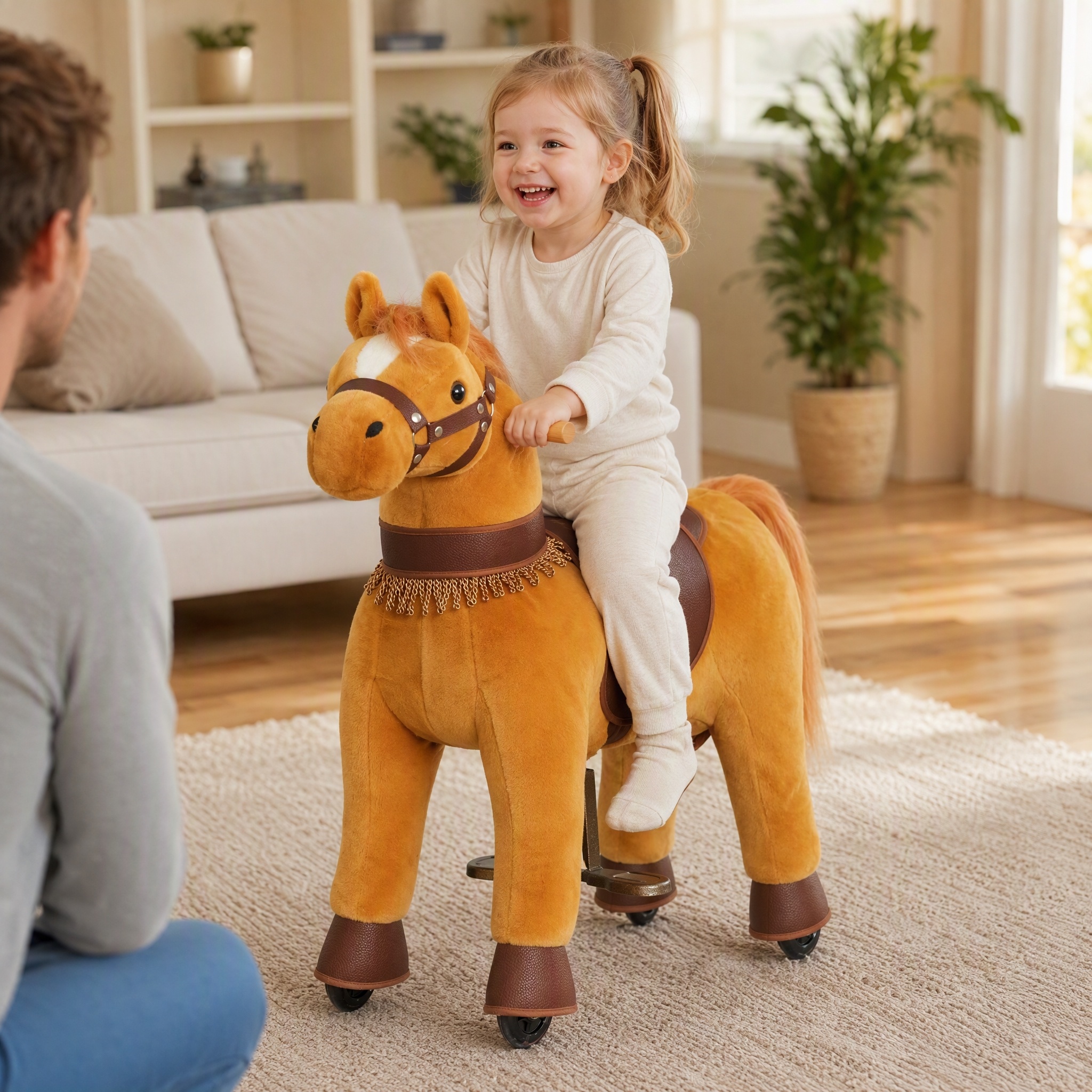Children's non-motorized Ride-on horse small size