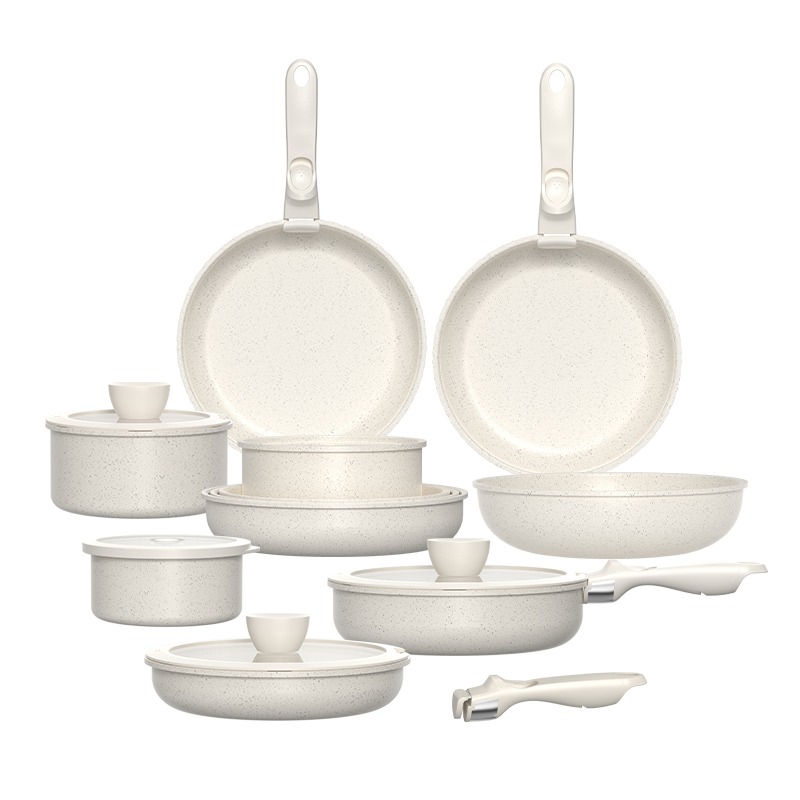 Pressed Aluminum Non‑Stick Cookware Set