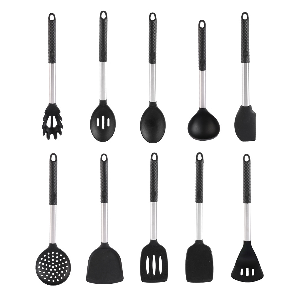 10-piece silicone kitchenware set