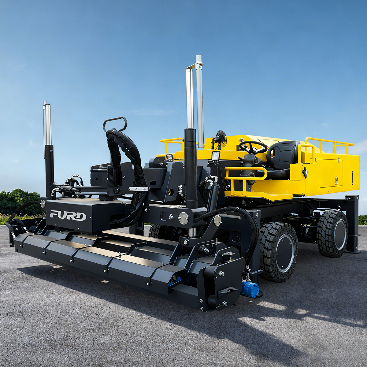 5500mm Length Boom Laser Screed Machine