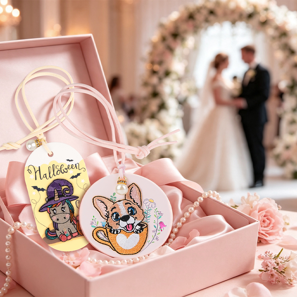 Custom Plaster Car Air Freshener Pendant Wedding Favors for Guests
