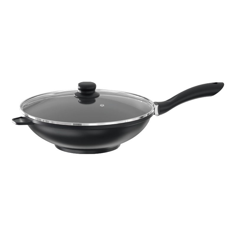 Die cast aluminum wok