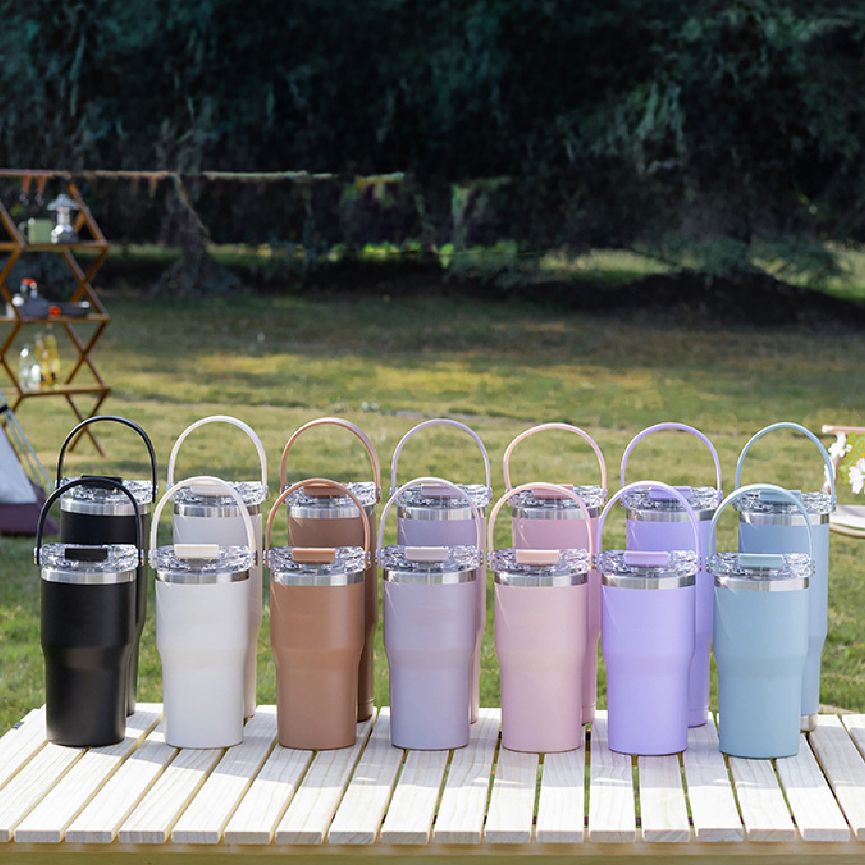 Customized 20oz/30oz double-wall insulated 18/8 stainless steel clown with 12-24 hour insulation