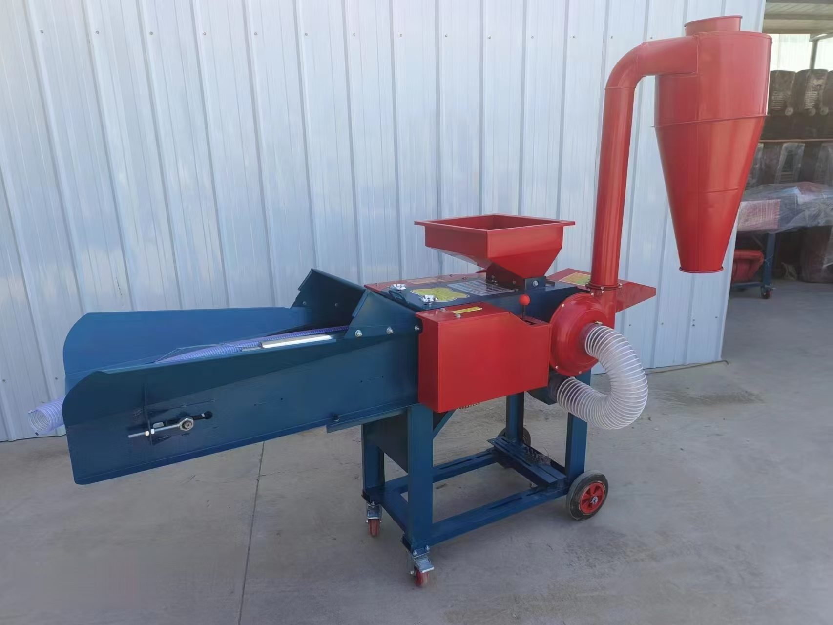 Multifunction Chaff Cutter Grass Silage 3-in-1 Chaff Cutter Grain Grinder Forage Chopper