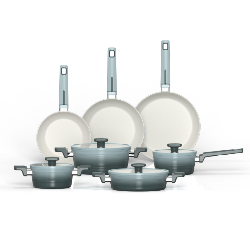 Pressed Aluminum Non‑Stick Cookware Set