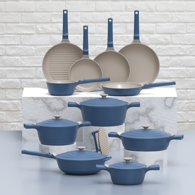 Die‑cast Aluminum Non‑Stick Cookware Set