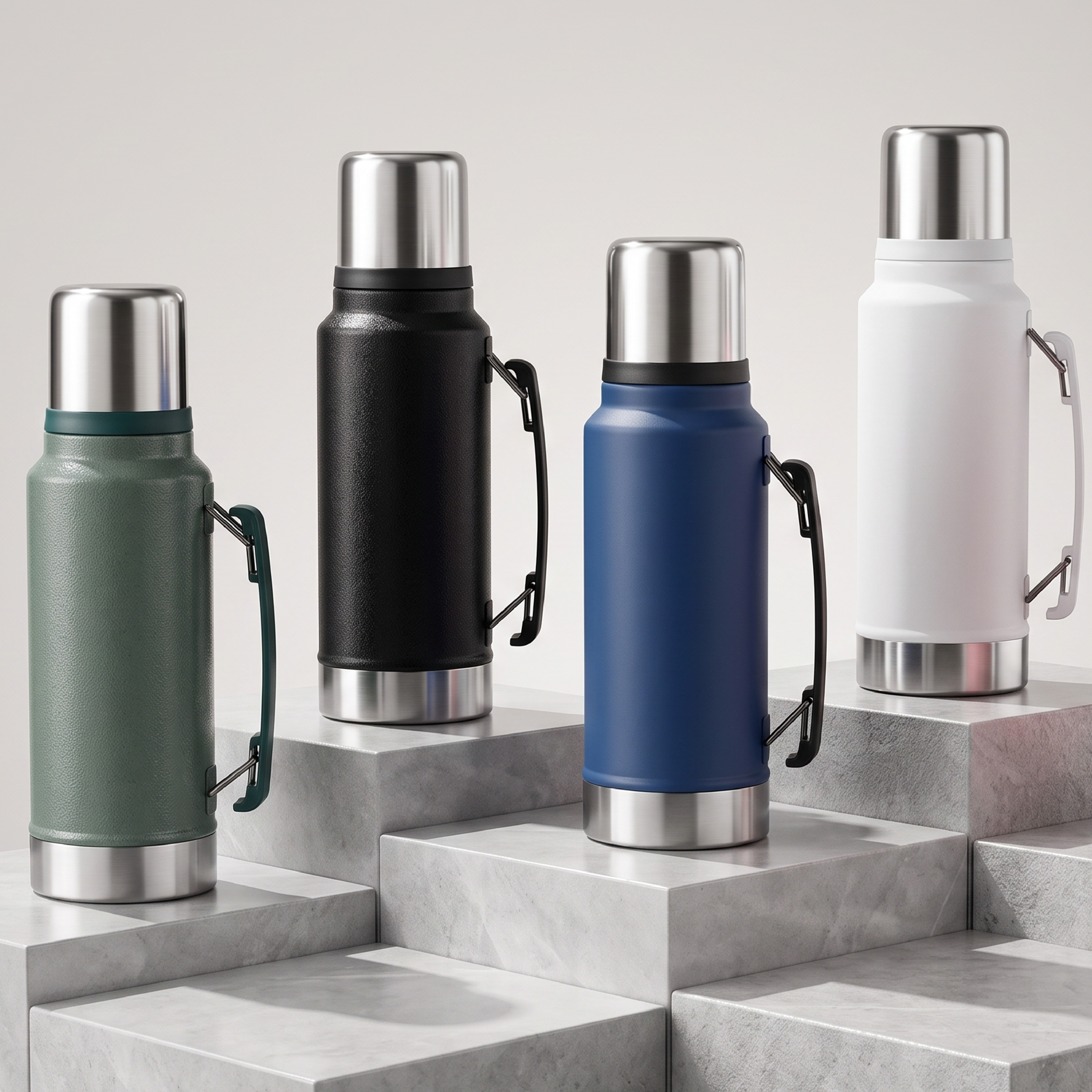 304 stainless steel outdoor household portable water bottle with large capacity for travel