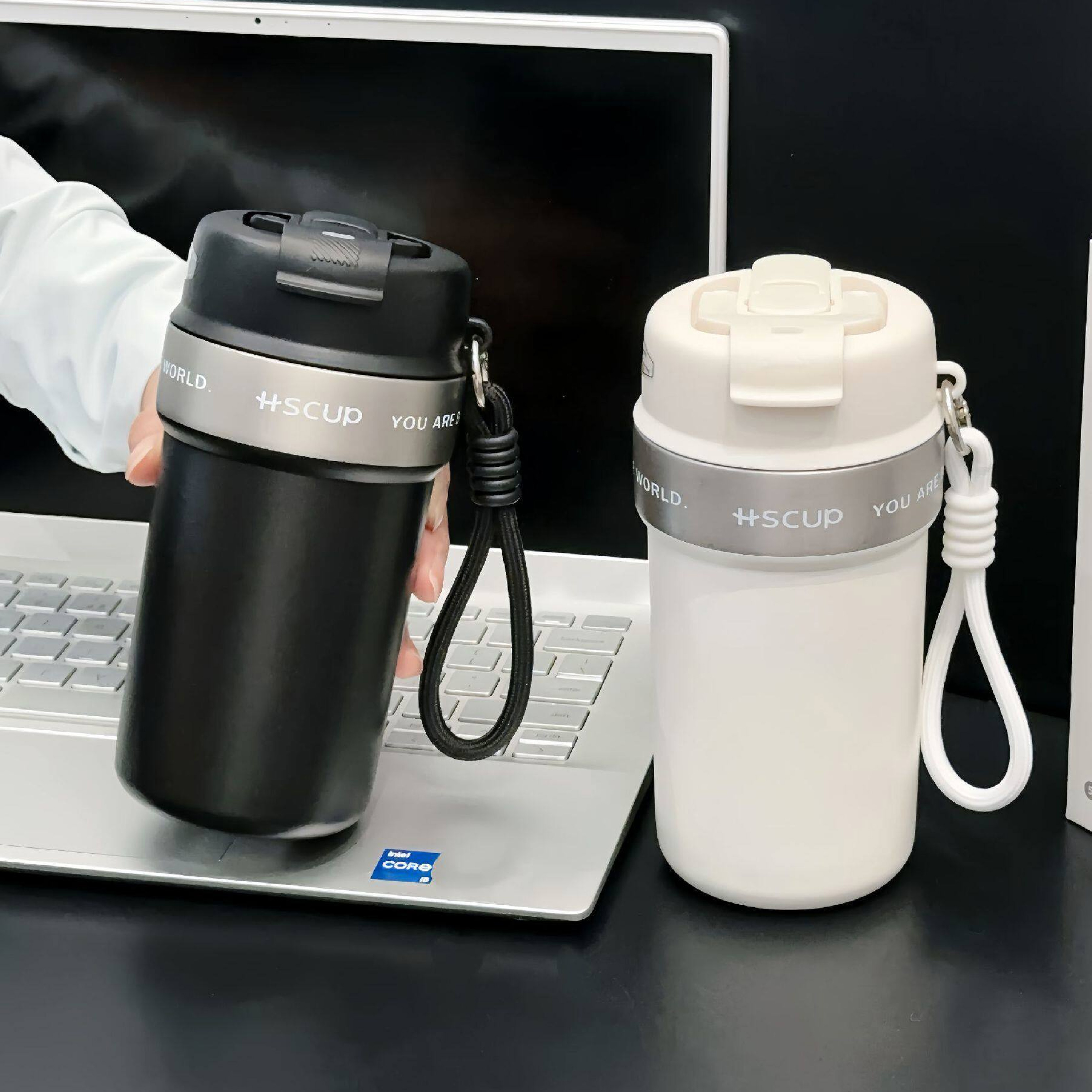 Stainless steel double-layer vacuum coffee keeping cup
