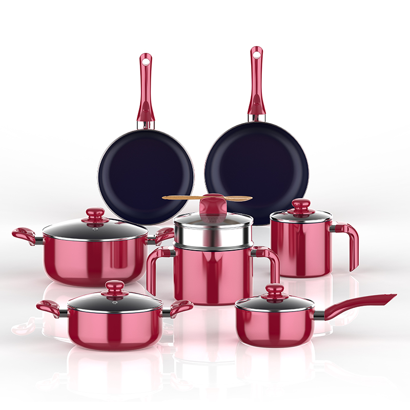 Pressed Aluminum Non‑Stick Cookware Set