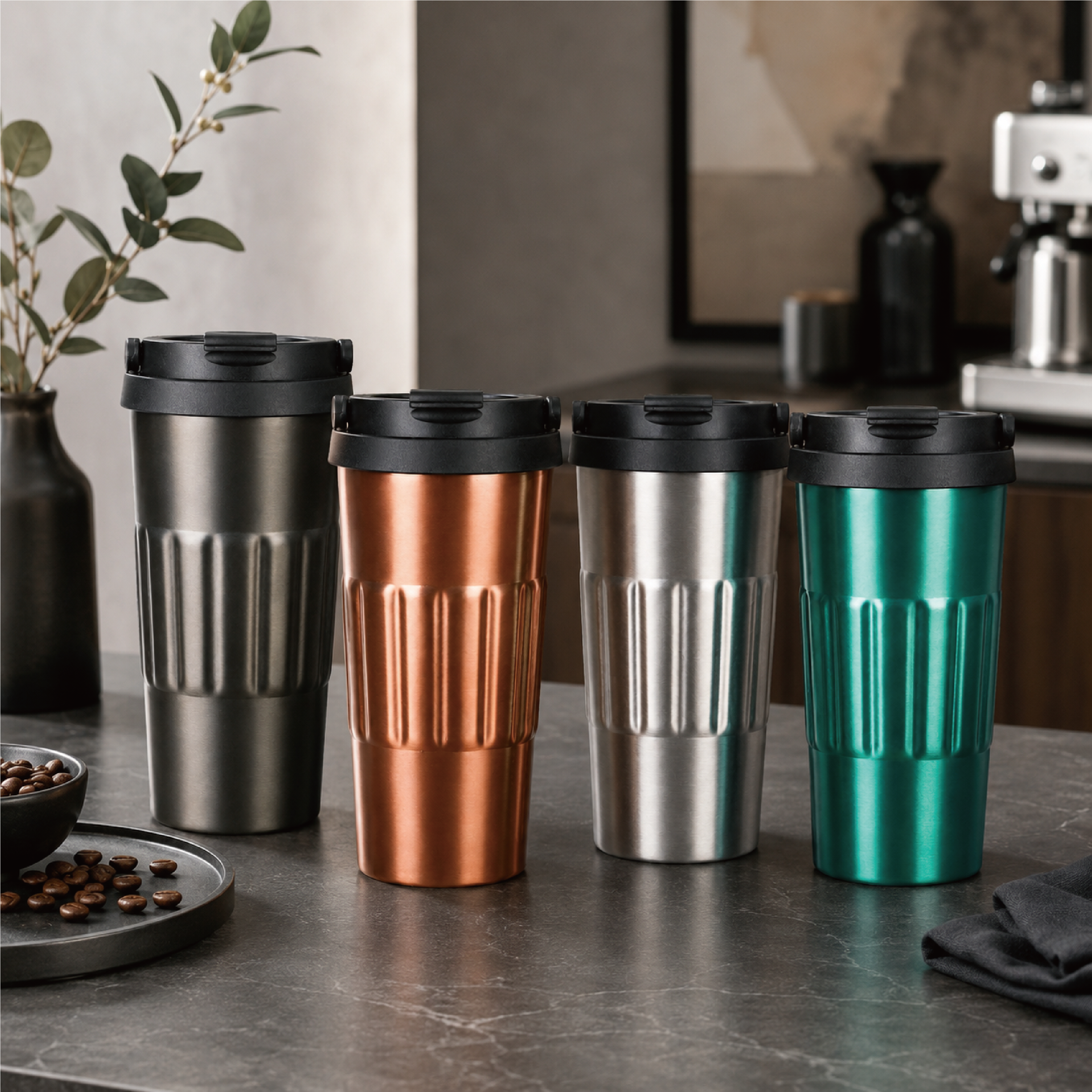 500ml Coffee Mug Stainless Steel 304 Travel Car Water Bottles Classic Vacuum Flasks Thermos Cup