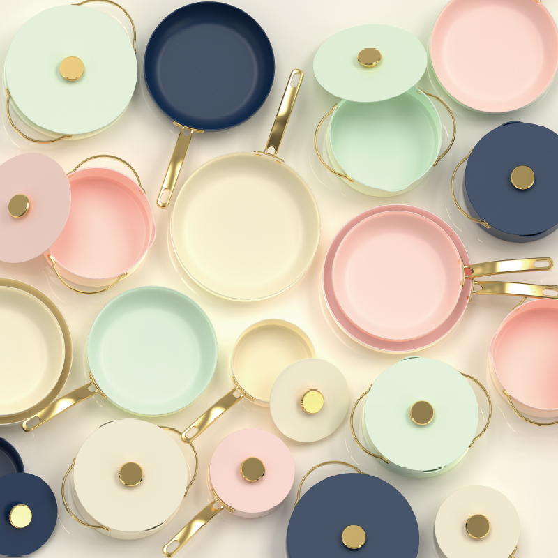 Pressed Aluminum Non‑Stick Cookware Set