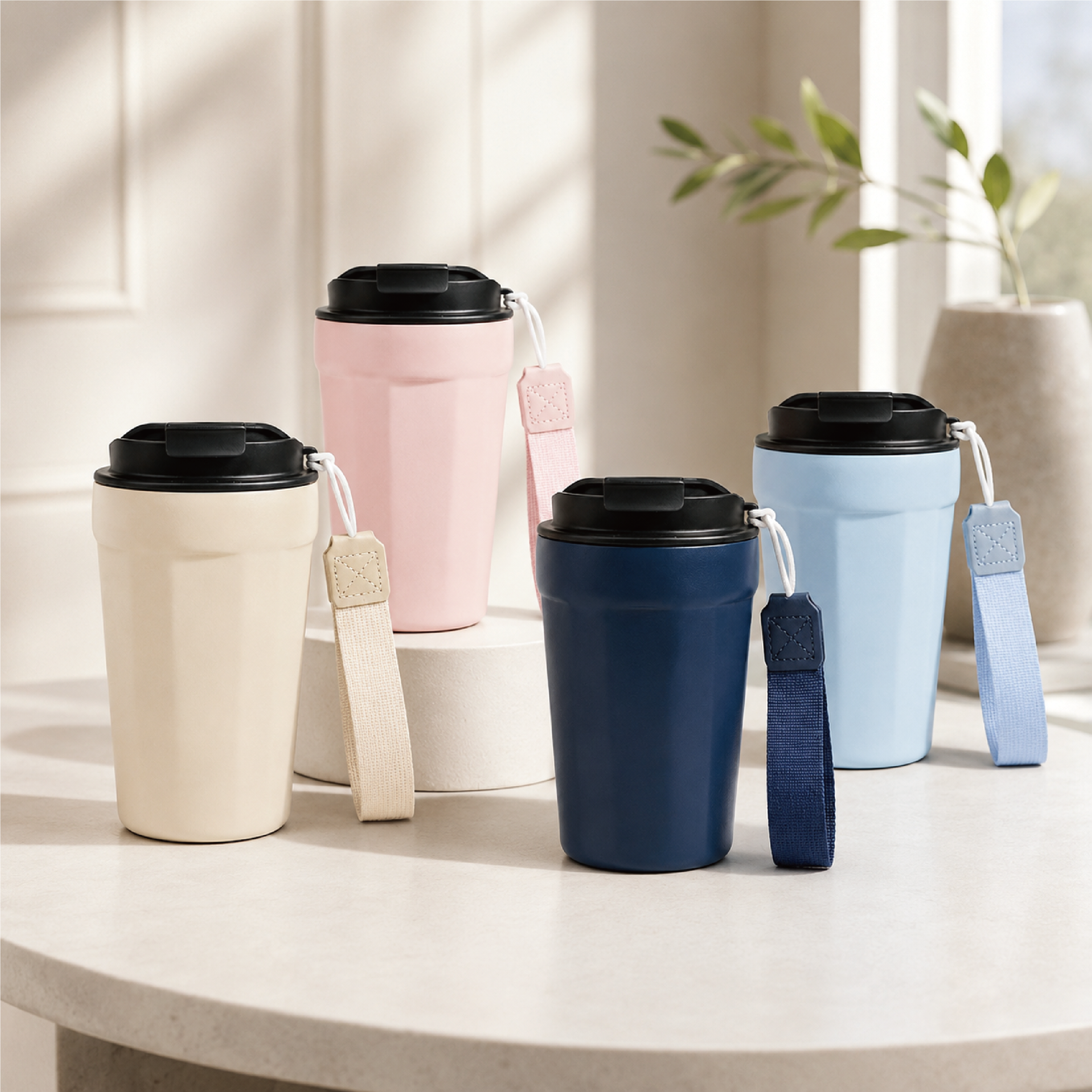 12oz Coffee Cup Double Wall Thermal Insulated Stainless Steel 304 Tumbler Mugs Travel Car Cup