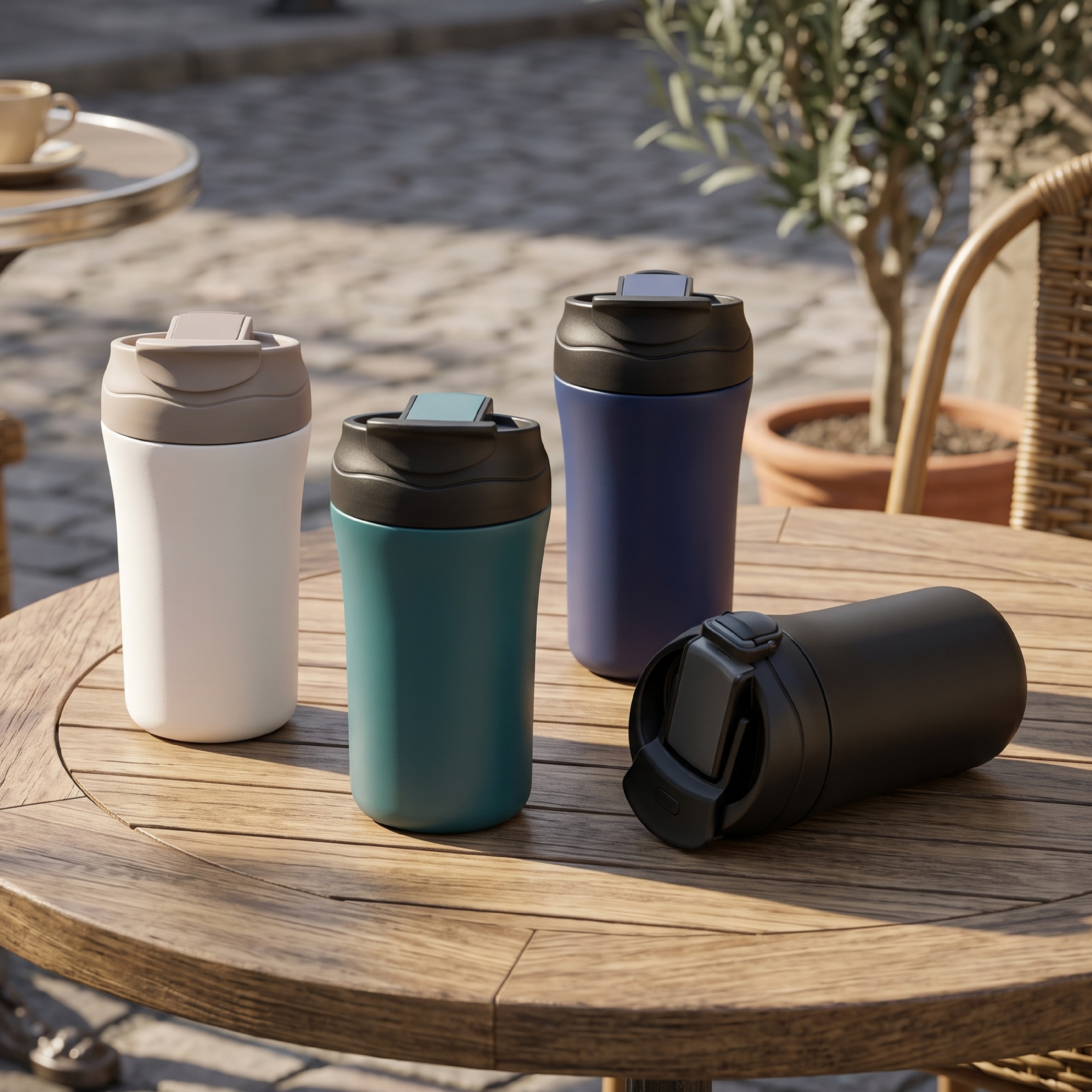 450ml Double-drink Coffee Mug Thermal Insulated Stainless Steel 304 Tumbler Mugs Travel Car Cup