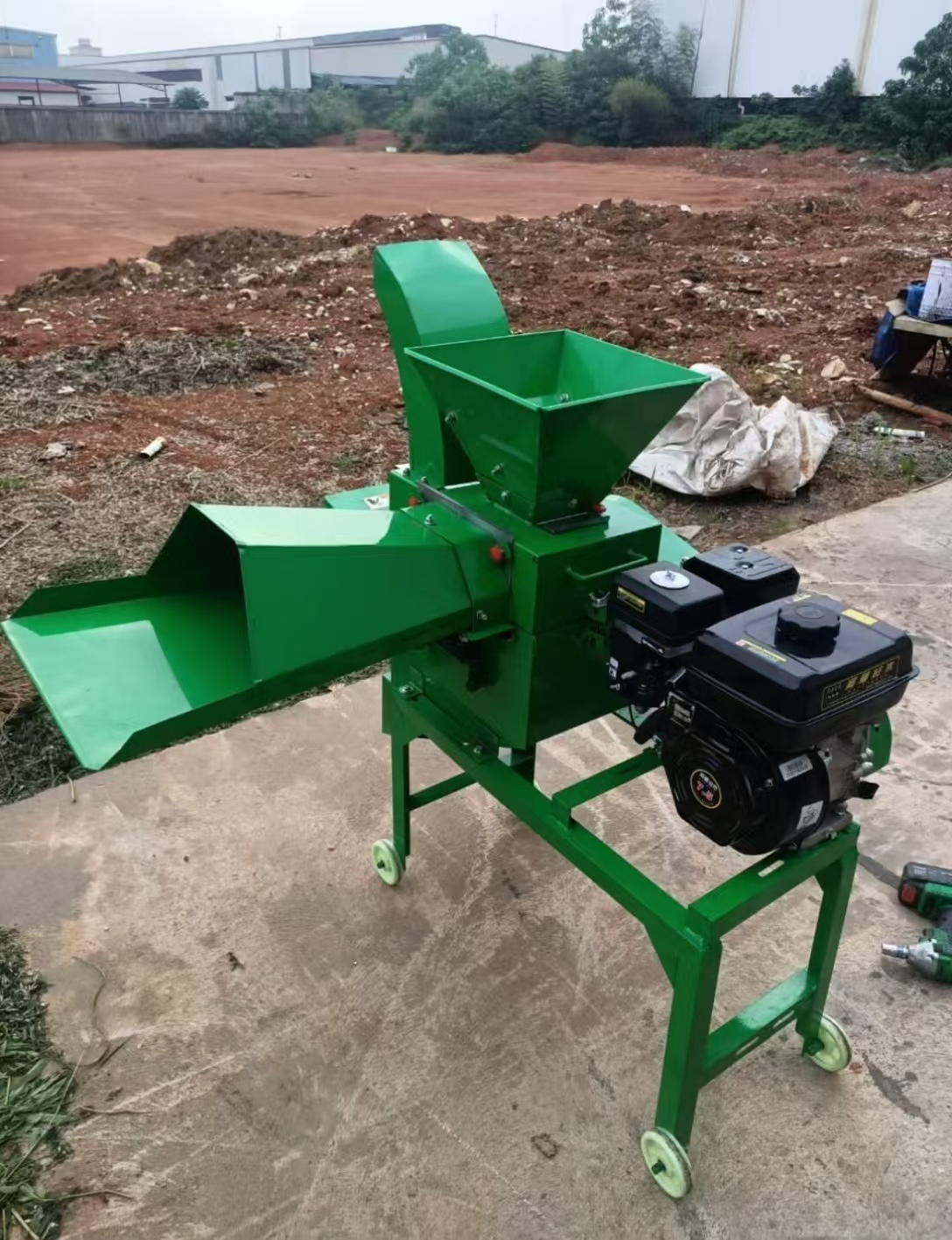 Multifunction Chaff Cutter Grass Silage 2-in-1 Chaff Cutter Grain Grinder Forage Chopper