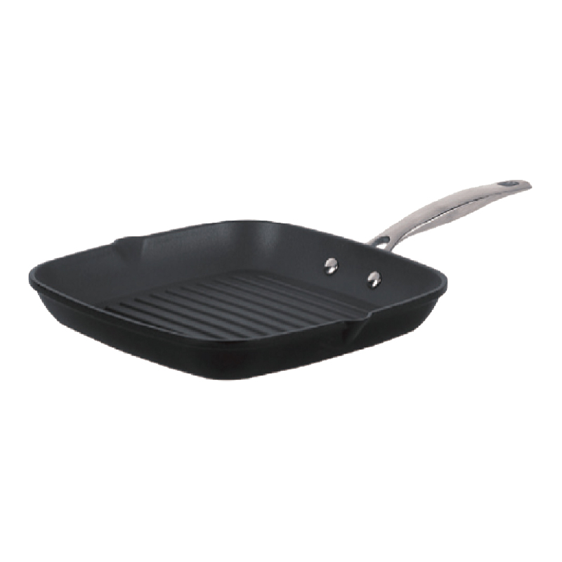 Die cast aluminum grill pan