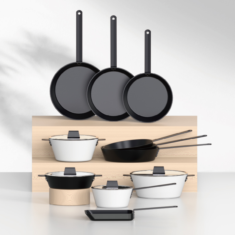 Pressed Aluminum Non‑Stick Cookware Set