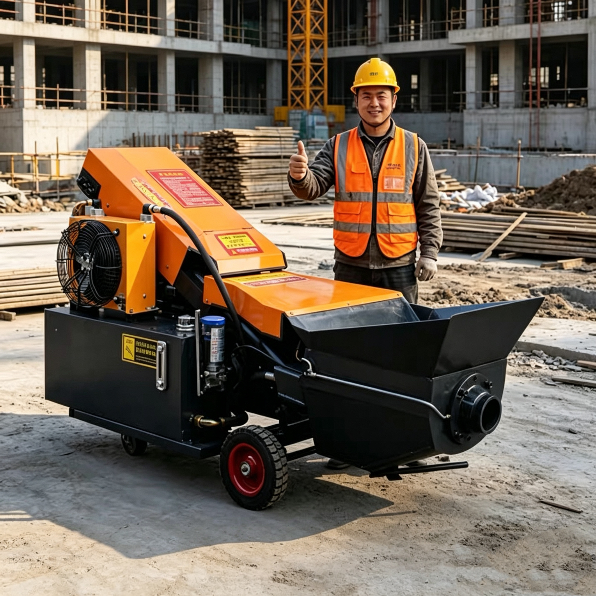 15 type Diesel Engine Concrete Pump Machine