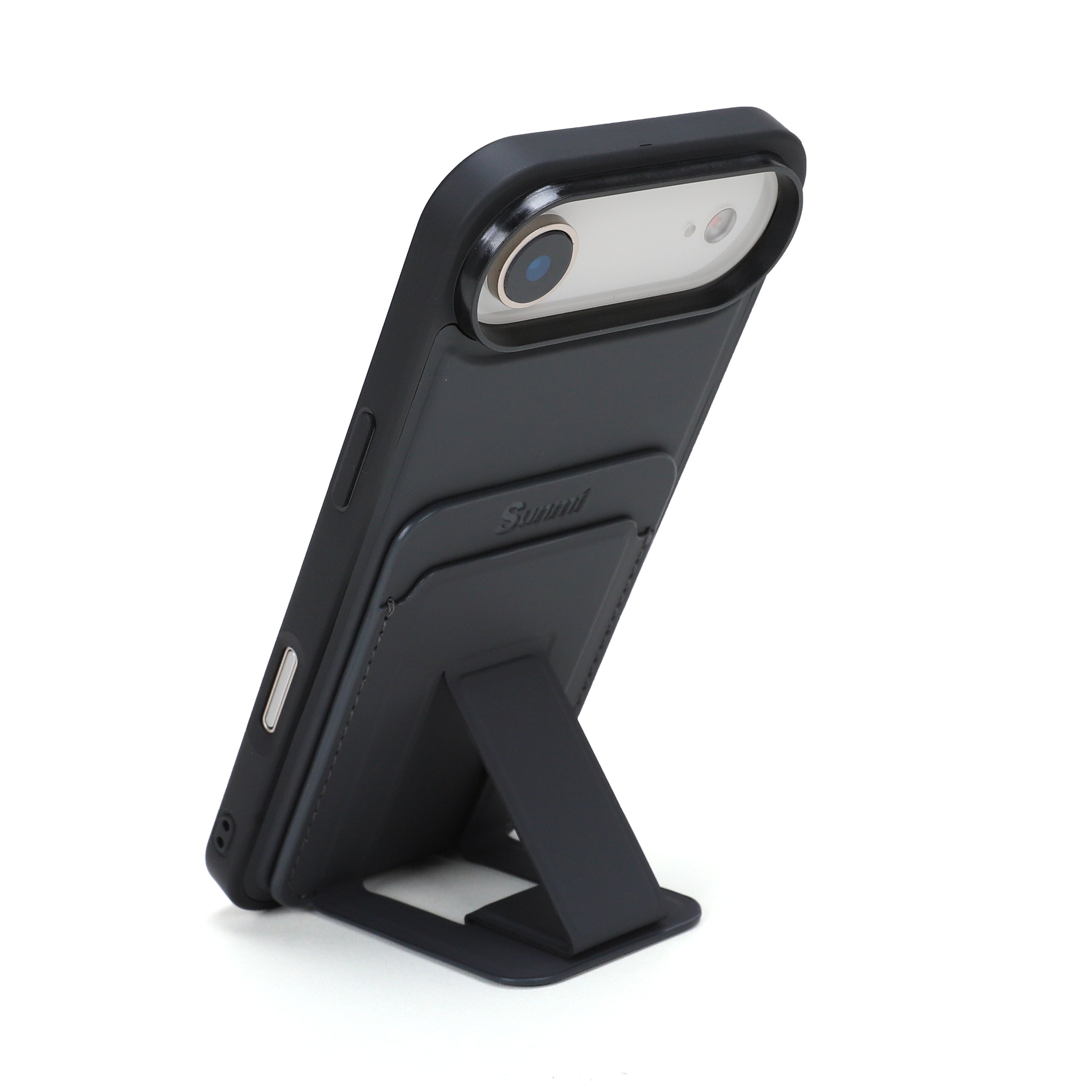 SP3058 Dark Grey Matte Foldable Stand Phone Case