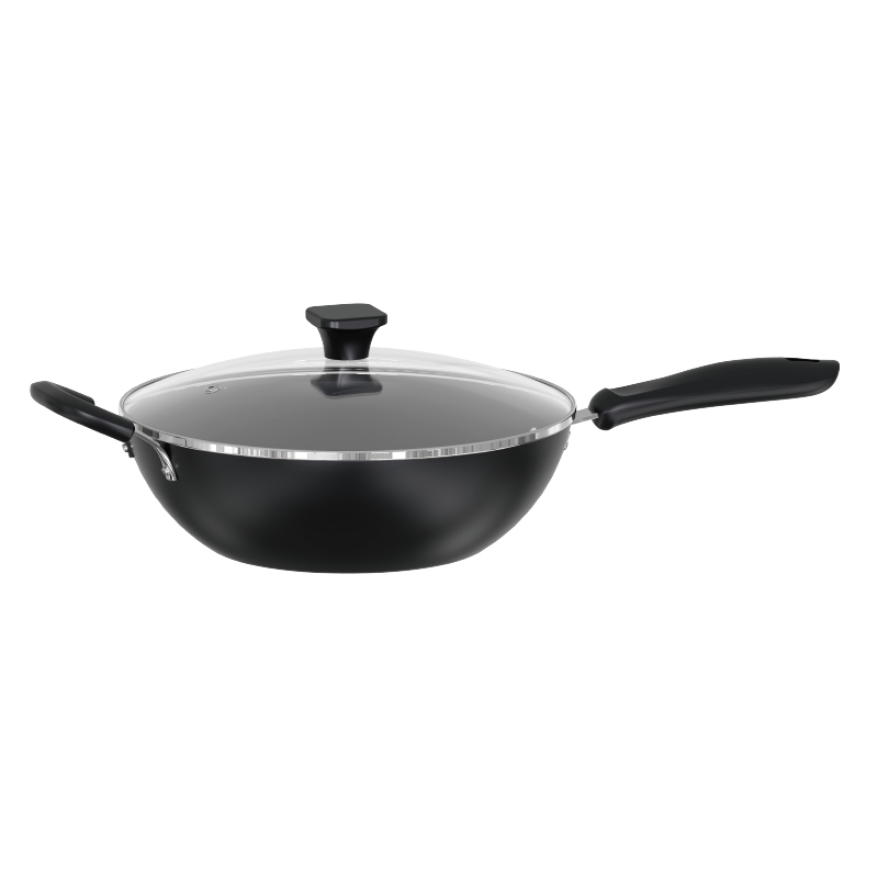 Forged aluminum non-stick WOK
