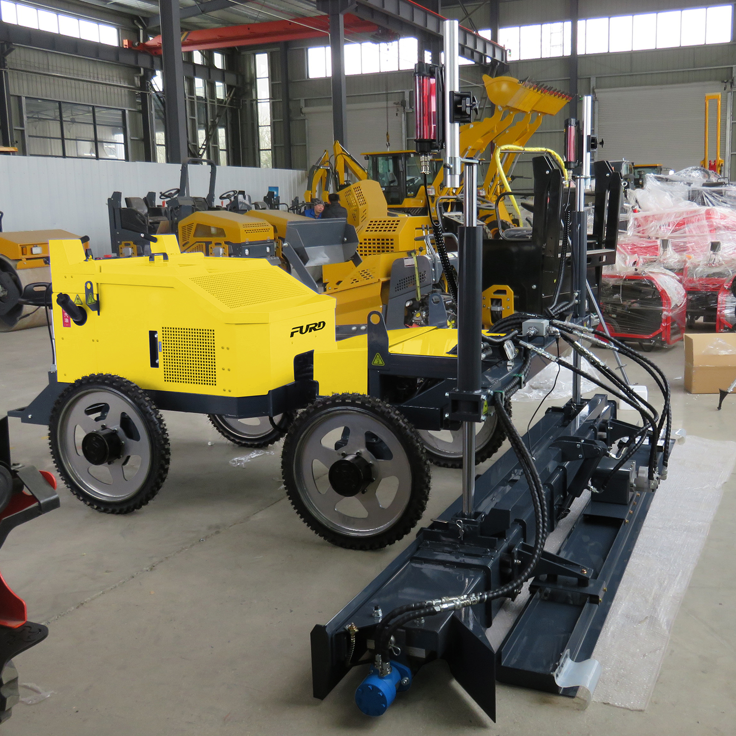 FJZP-220P Four Wheel Laser Screed Machine