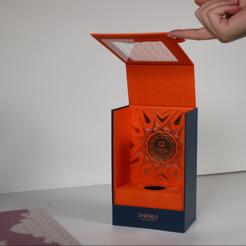 Custom Perfume Gift Box Lid and Base Packaging for Fragrance