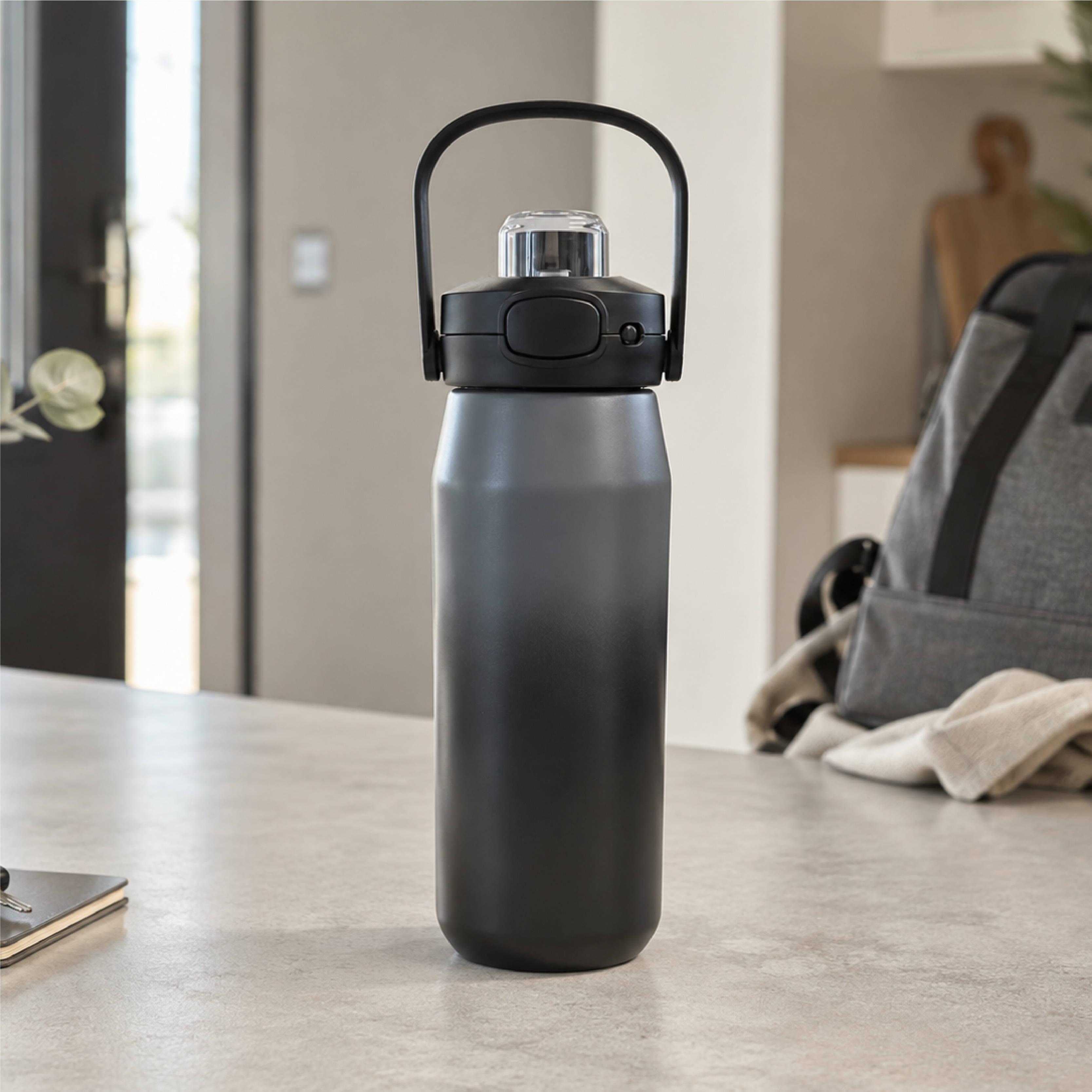 Stainless Steel Insulated Water Bottle Steel Vaccum Thermal Flask Travel Bottle with Handle