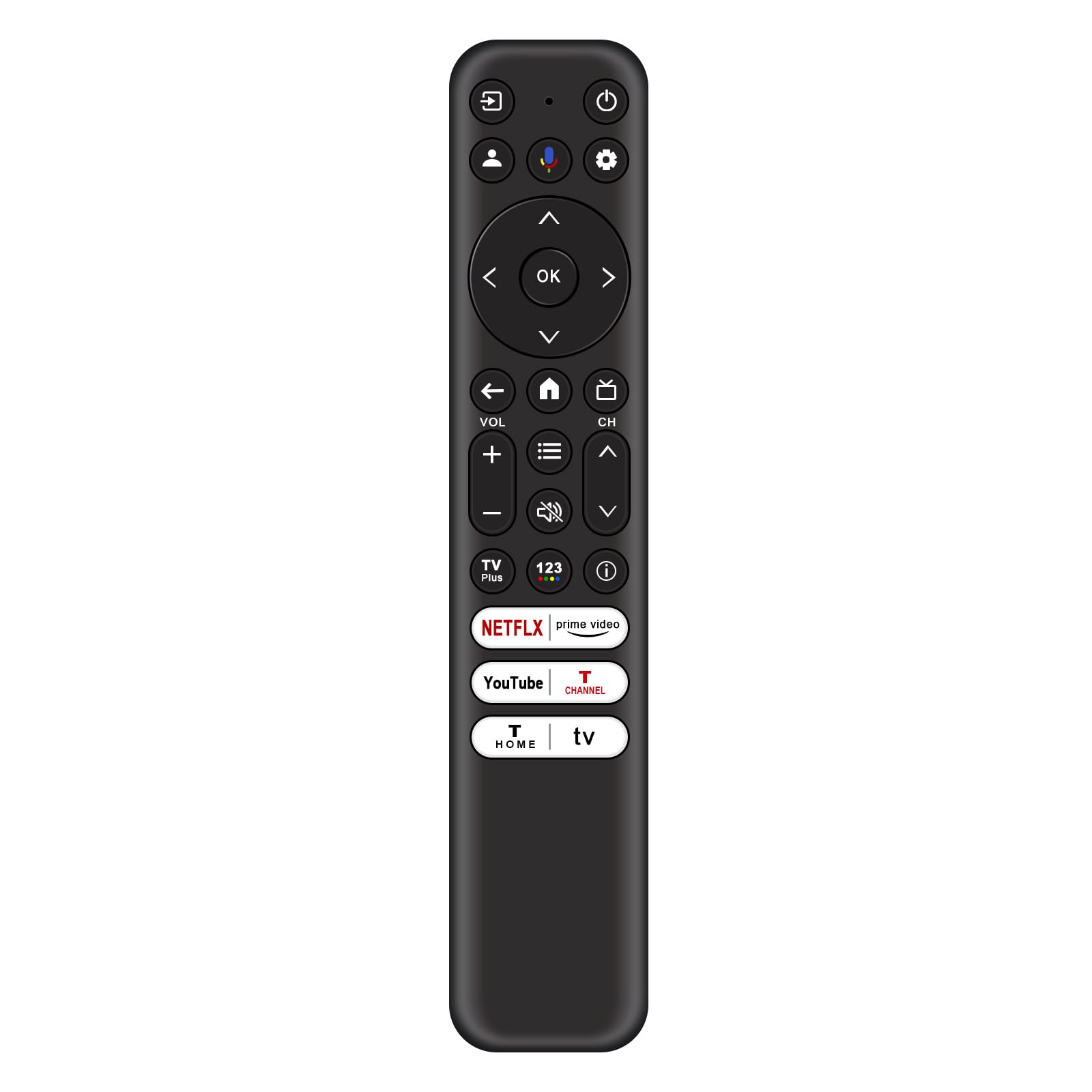 RC813‑FMB1 Bluetooth Voice Remote Control Replacement For TCL Google Smart TV With Custom Streaming Hot Keys Bluetooth & IR Dual‑Mode Direct Manufacturer Wholesale & Customization available